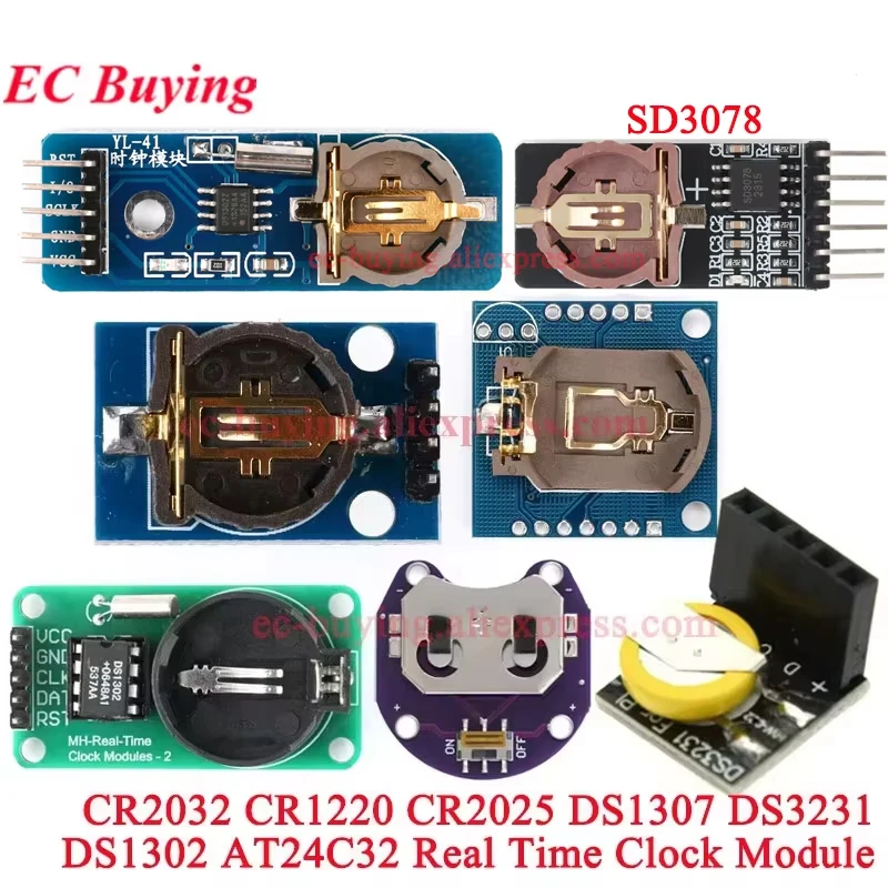 DS3231 AT24C32 DS1302 SD3078 DS1307 PCF8563T Echtzeituhrmodul I2C IIC – Bild 6