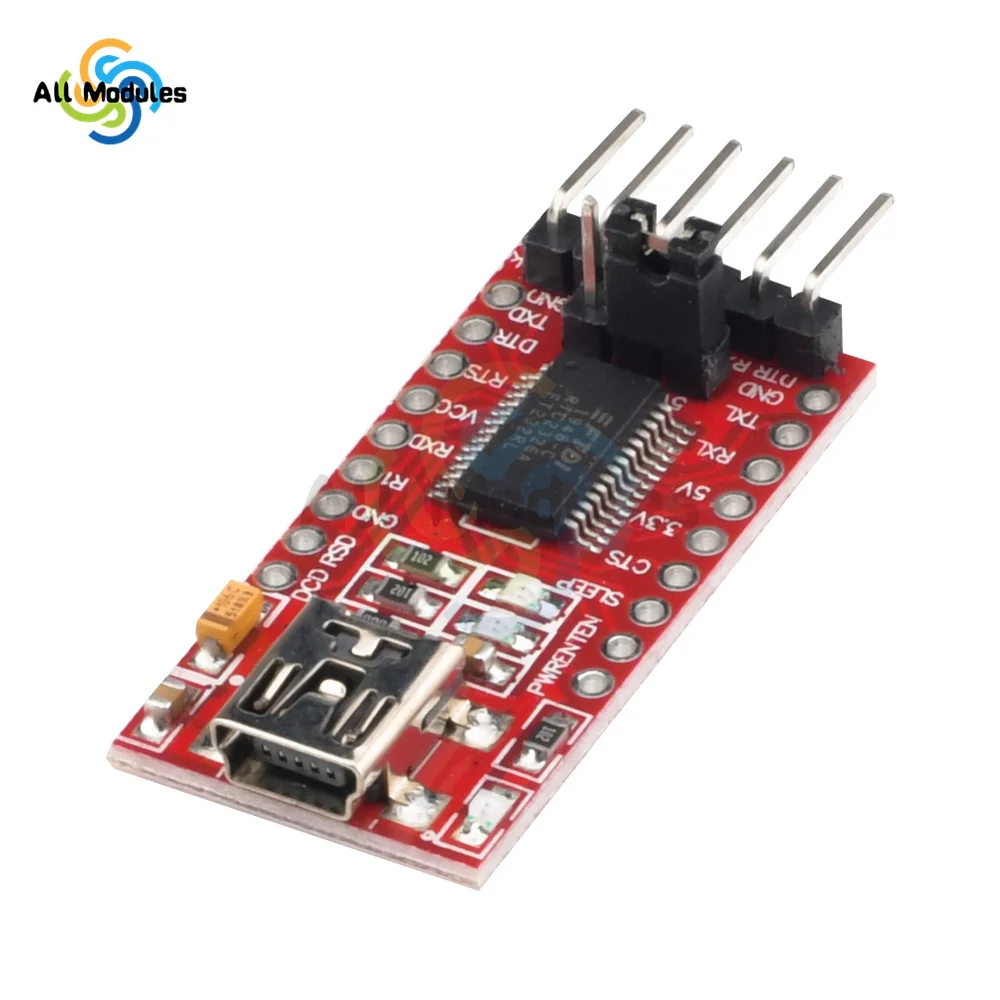 FT232RL FTDI USB 3,3 V 5,5 V zu TTL Serielles Adaptermodul für Arduino – Bild 6