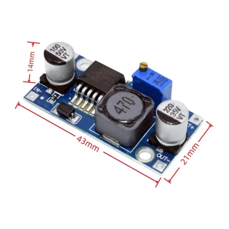 LM2596S DC-DC Step Down Netzteil Modul 3A Einstellbare Step Down Modul – Bild 6