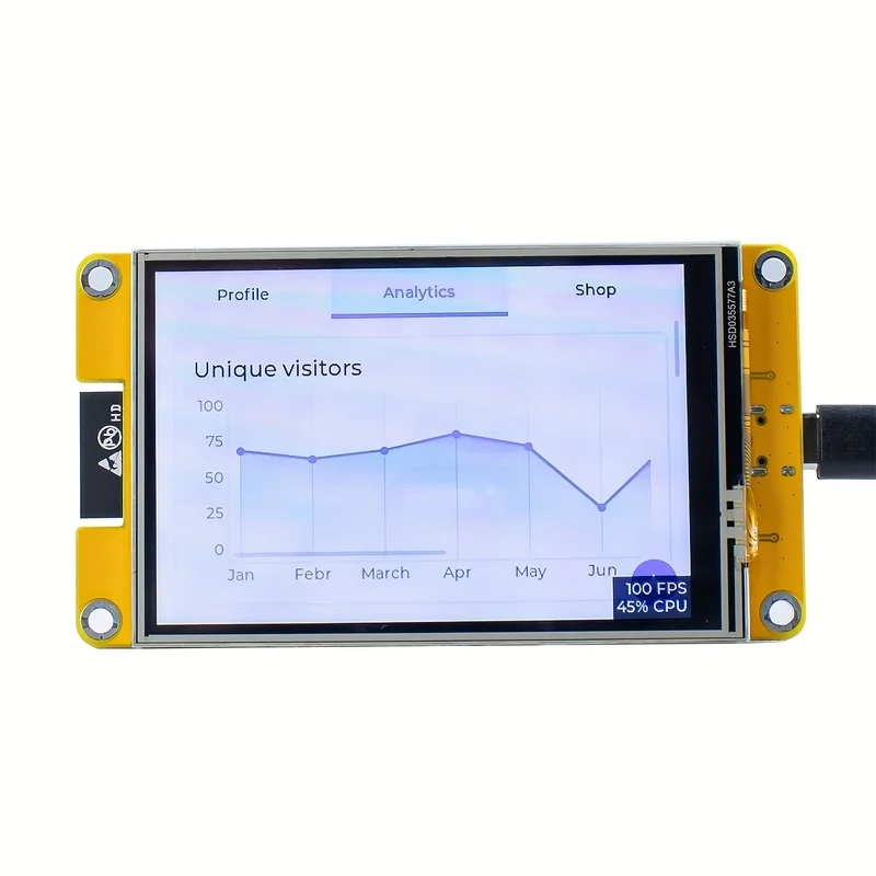 ESP32 LVGL WiFi Bluetooth Entwicklungsboard 2,4/2,8/3,5 Zoll TFT LCD – Bild 2