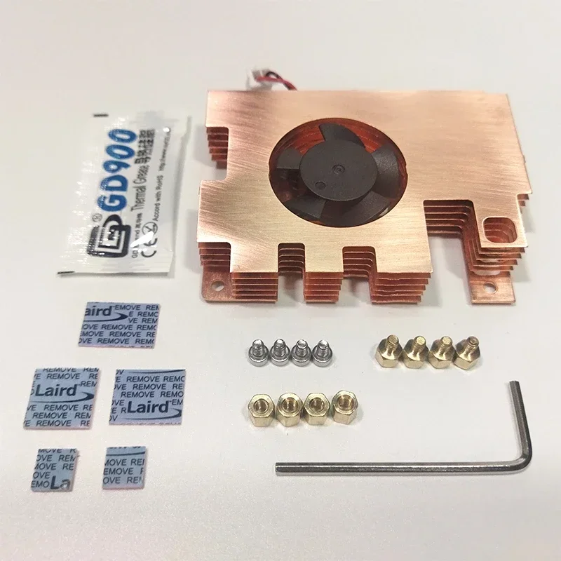 Raspberry Pi 5, aktiver Kühler, Vollkupfer-Kühlkörper mit niedrigem – Bild 2