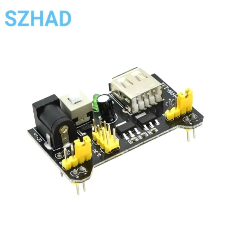 Mb102 löt freies Steck brett Netzteil modul 3,3 V/5V DIY (10 Stück) – Bild 4