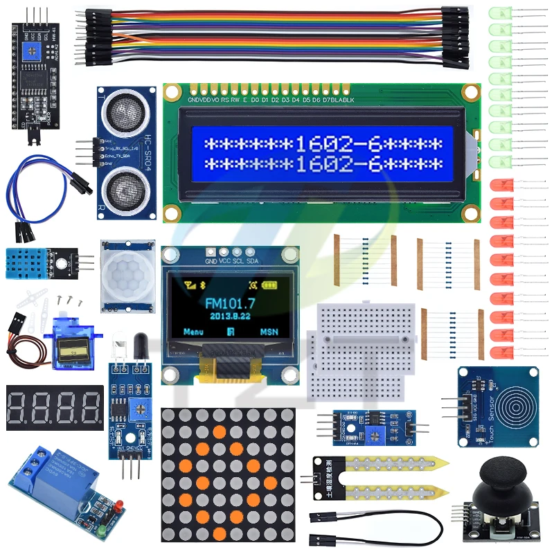 UNO R3-Kit-Modulsensor mit 0,96 Zoll OLED 1602 LCD-Display, Relais – Bild 6