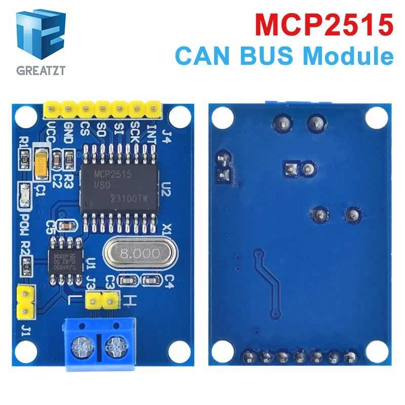 GREATZT MCP 2515 CAN-Bus-Modul TJA 1050 Empfänger SPI für 51 MCU – Bild 3