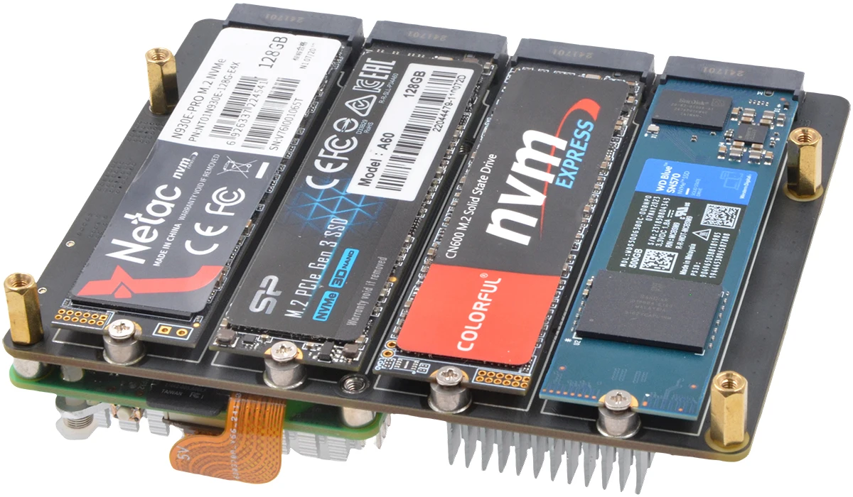 PCIe3.0 bis 4 M.2 NVMe-Schild für Raspberry Pi 5 – Bild 2