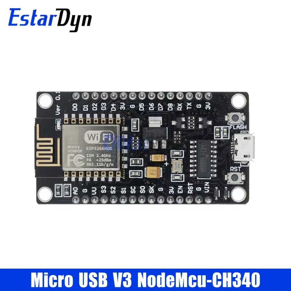 Drahtloses Modul CH340/CP2102/CH9102X NodeMcu V3 V2 Lua WIFI Internet der Dinge Entwicklungsboard basierend