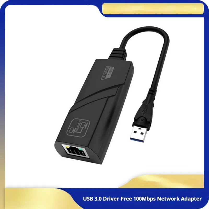 USB 3.0 zu RJ45 Ethernet-Adapter, 100Mbps Kabelgebundener Netzwerk-Dongle, Treiberlos
