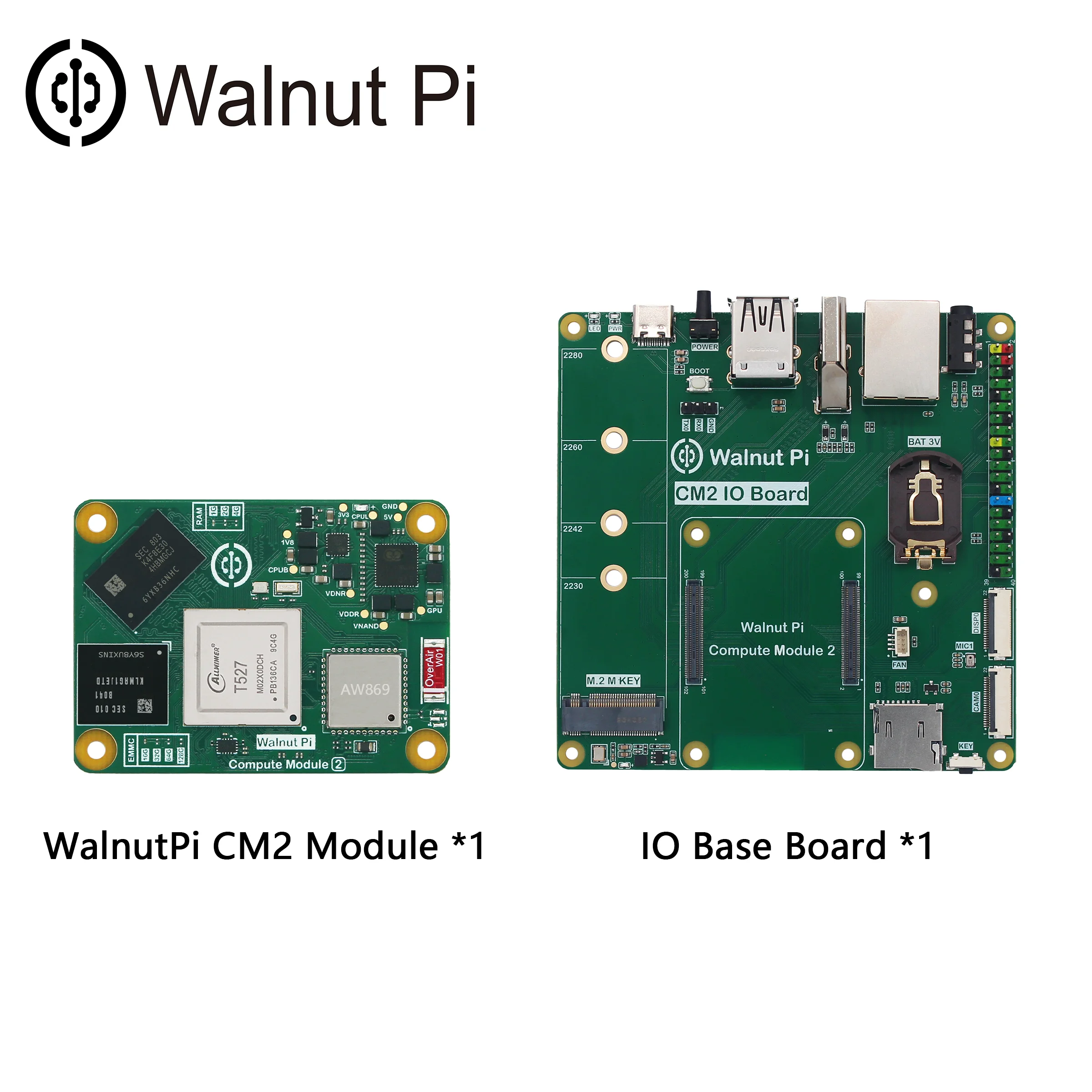 WalnutPi CM2 Compute-Modul (Allwinner T527 Core Board) - Linux, 2 – Bild 2