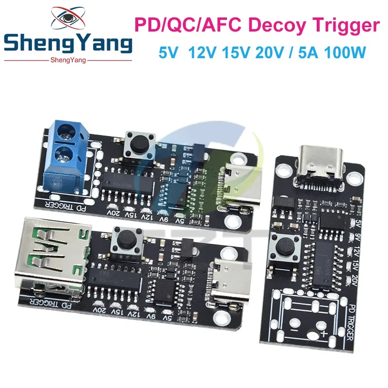 100W 5A USB-C Schnelllade-Triggerplatinenmodul PD/QC Decoy Board – Bild 4