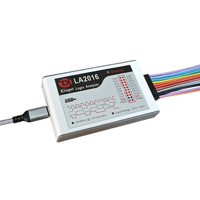 Kingst LA2016 USB Logic Analyzer 200M max probe rate,16 Kanäle, 10B – Bild 5