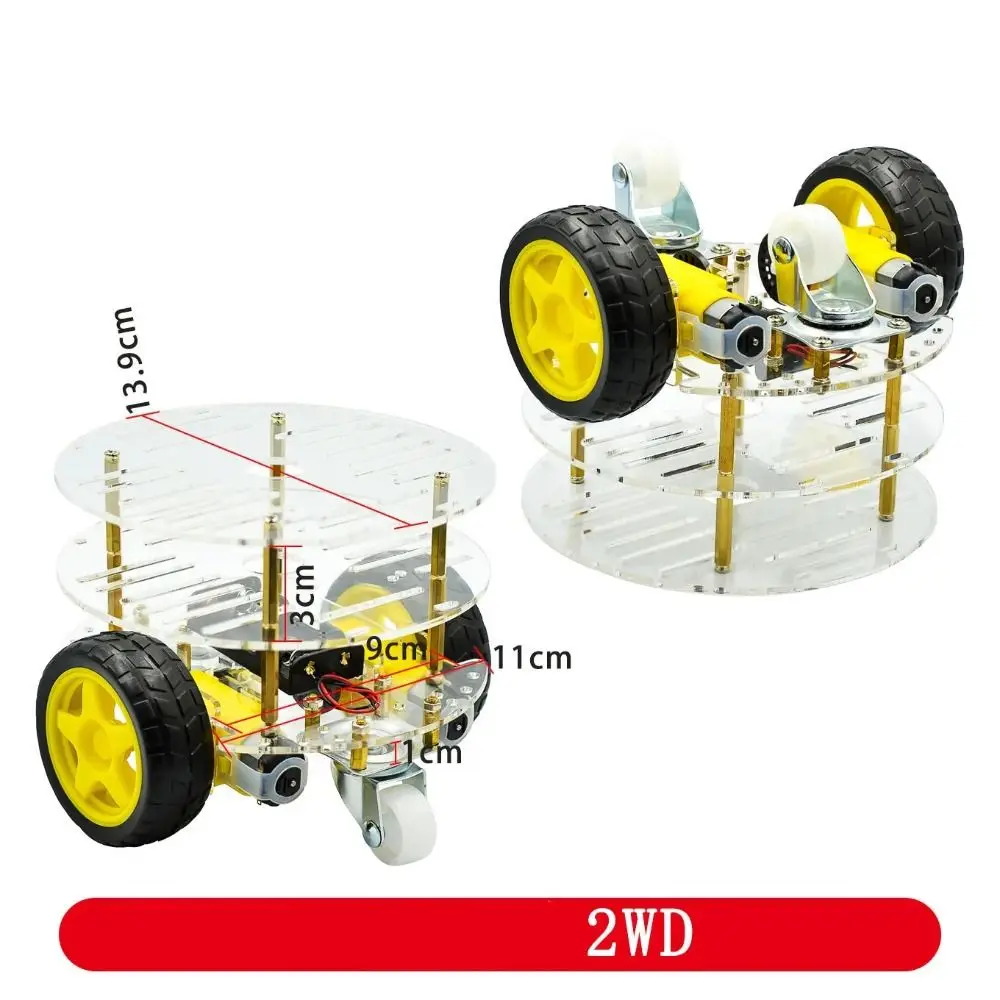 2WD/4WD Chassis Smart Robot Car Intelligent Control With Motors Motor – Bild 5
