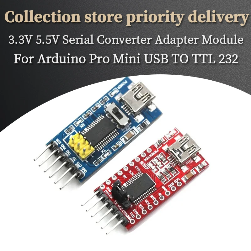 FT232RL FTDI USB 3,3 V 5,5 V zu TTL Serielles Adaptermodul für Arduino FT232 Pro Mini USB ZU TTL 232