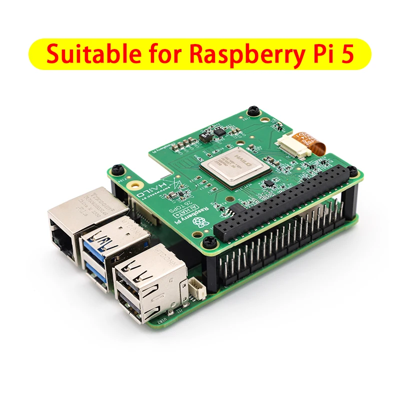 Raspberry Pi 5 Pi AI HAT + Erweiterungsplatine für die Entwicklung – Bild 3