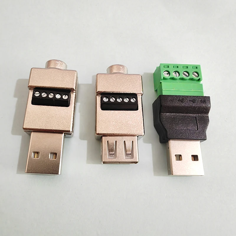 USB 2.0 lötfreier Adapter A-Typ Stecker/Buchse (3 Stück) – Bild 3
