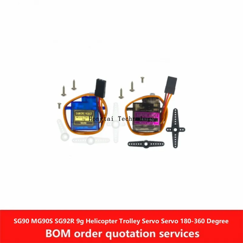 Servo SG90 MG90S Modul DC4,8-6V 9g Servo 450 Hubschrauber Trolley Servo 90-180 Grad 360 Grad SG92R 2,5 kg