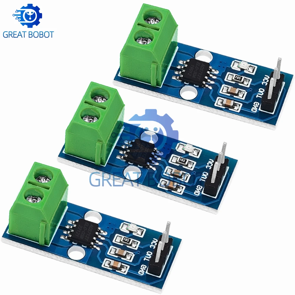 Bs 1pcs acs712 5a 20a 30a Bereich Halls trom sensor modul acs712 Modul – Bild 5