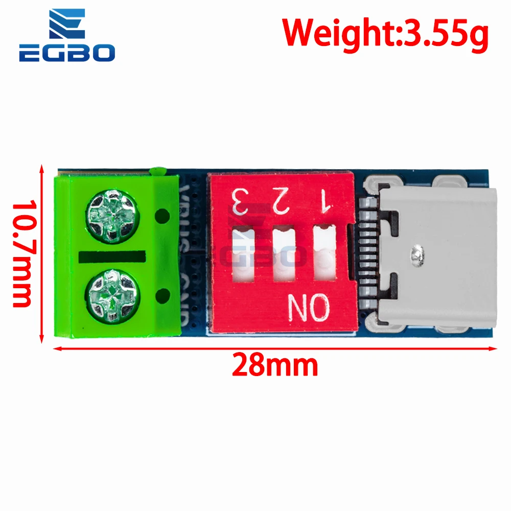 USB-C PD Trigger Board Modul PD/QC Decoy Board Schnellladung USB Typ-C – Bild 2