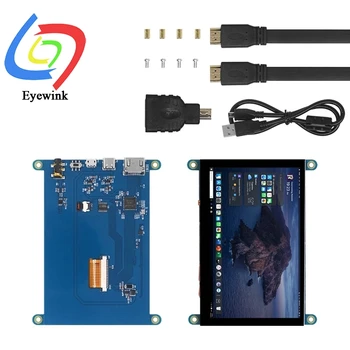 4,3 Zoll Raspberry Pi HDMI-Bildschirm mit USB-Kapazitivem Touchscreen 800*480 für Raspberry Pi