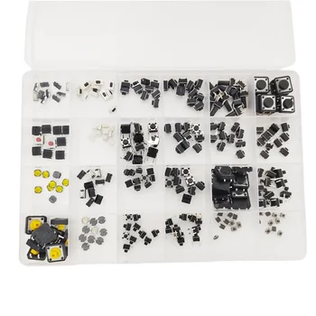 Micro Momentary Tact Switch Tactile Push Button Switch 24 Werte 2pin/3pin/4pin 2*4 3*6 4*4 6*6 (240 Stück)