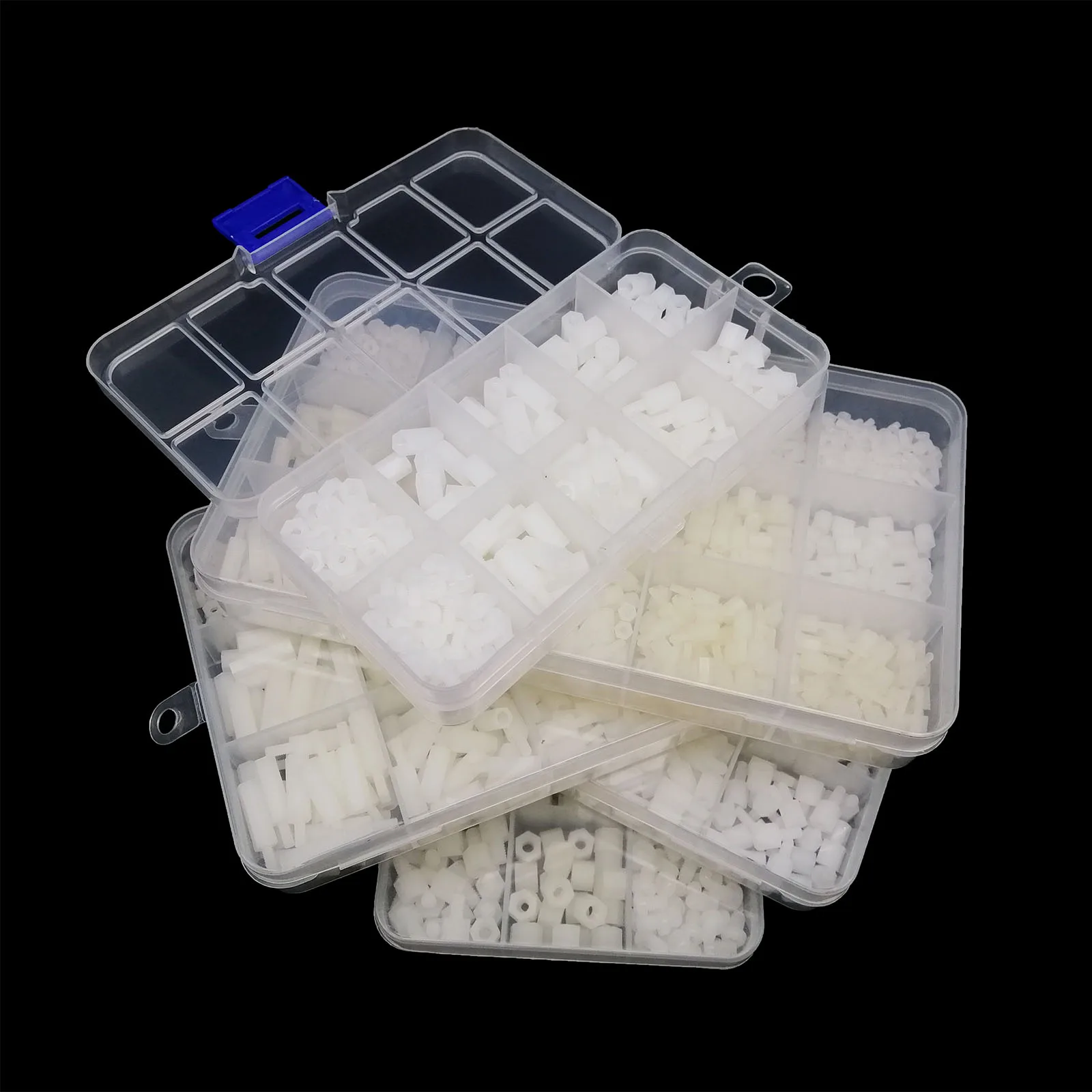 1 Box Kunststoff Nylon Sechskant Abstandshalter Säule Abstandshalter – Bild 6