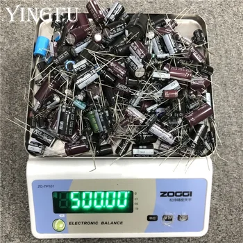 500 Gramm/Lot gemischter Elektrolytkondensator Verkauf für DIY-Liebhaber Reparatur elektronisches