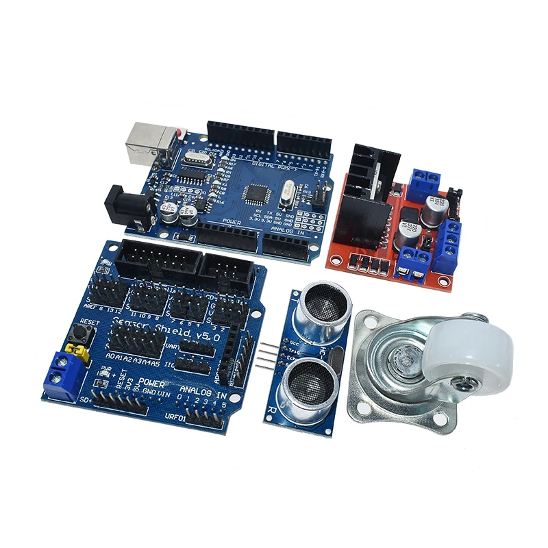 2WD Smart Roboter-Auto-Chassis-Kit, Hindernisvermeidungs – Bild 6