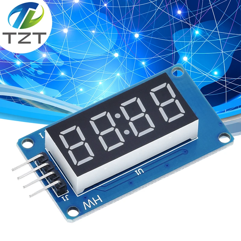 TM1637 LED Display Modul Für Arduino 7 Segment 4 Bits 0,36 Inch Uhr ROT Anode Digital Rohr Vier Serielle
