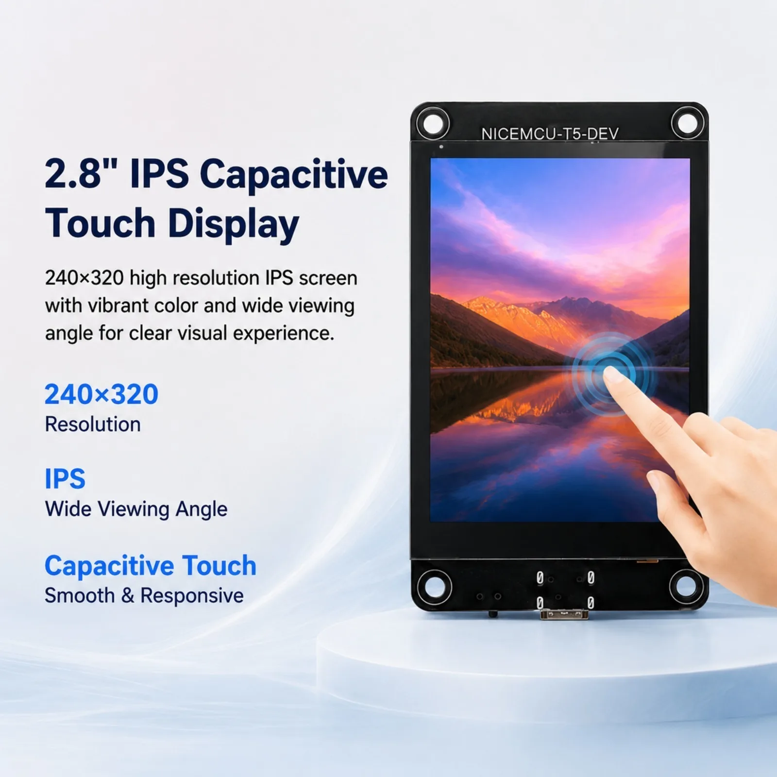 ESP32 2,8 Zoll IPS Kapazitiver Touchscreen-Display Entwicklungsboard – Bild 4