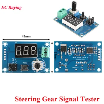 Servo-Controller, Lenkgetriebe-Testermodul, 5 V, mit rotierendem Potentiometerschalter, drei Steuermodi, SG90