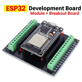 ESP32 Entwicklungsboard WiFi+Bluetooth Modul Dual-Core NodeMCU-32S ESP32-32D 32U 30-Pin Board mit extrem