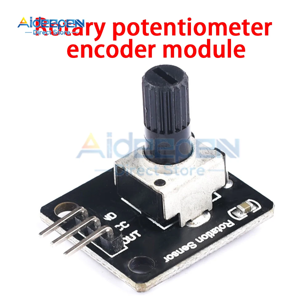 DC 3,3 V-5V 360-Grad-Drehgebermodul Dreh potentiometer Analog knopf – Bild 2