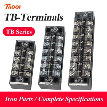 Doppelreihiger Schraubklemmenblock für feste Verdrahtung, Kabelverbinder TB1503-TB1512 15A TB2503-TB2512 25A