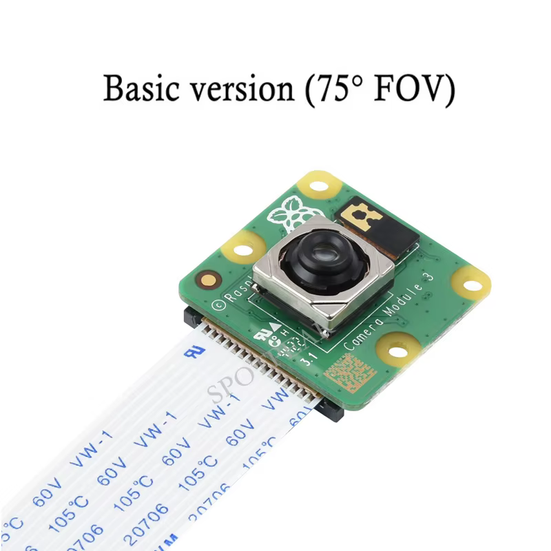 Raspberry Pi Kameramodul 3 Autofokus-Kameramodul 12 MP hochauflösend IMX708 75 ° /120 ° FOV IR/NoIR