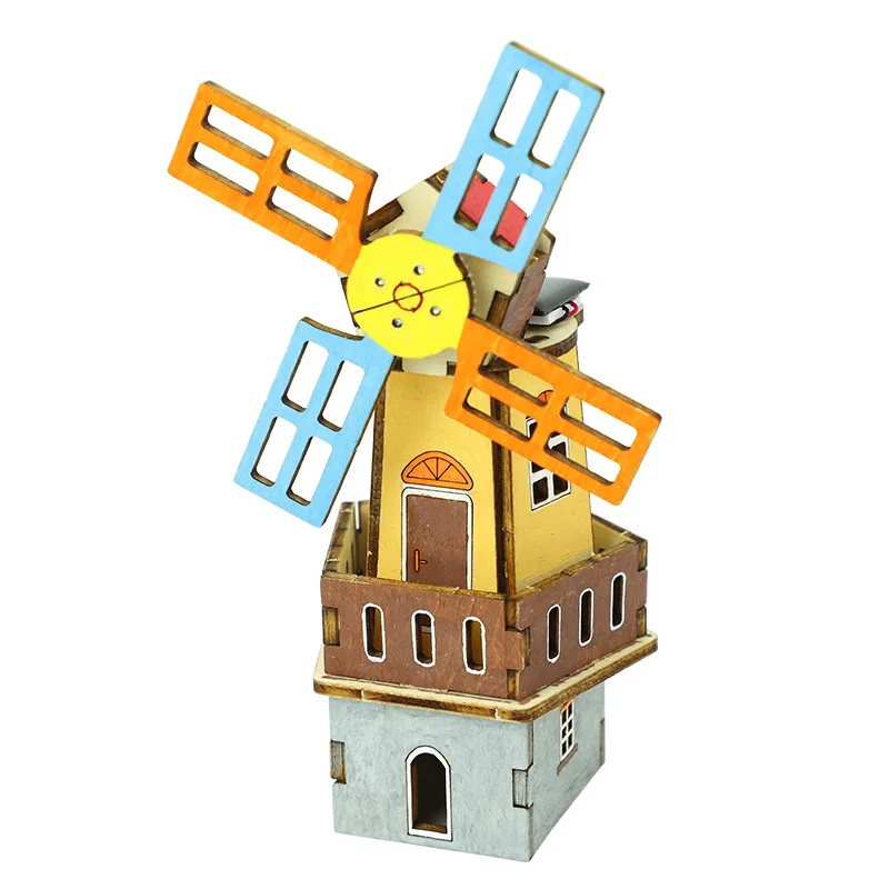 DIY Solar Windmühle Wissenschaft DIY Physik Lernspielzeug Kit – Bild 2