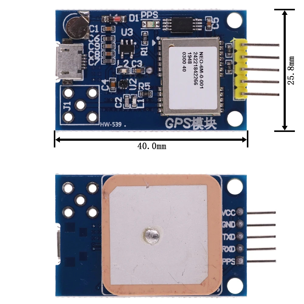 GPS Neo-6m Satellitenpositionierungsmodul Entwicklungsboard NEO-7M 7M – Bild 3