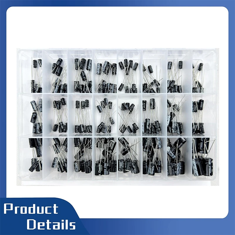 Elektrolytkondensator-Sortiment-Set, 24 Werte von 0,1 uF (240 Stück) – Bild 4