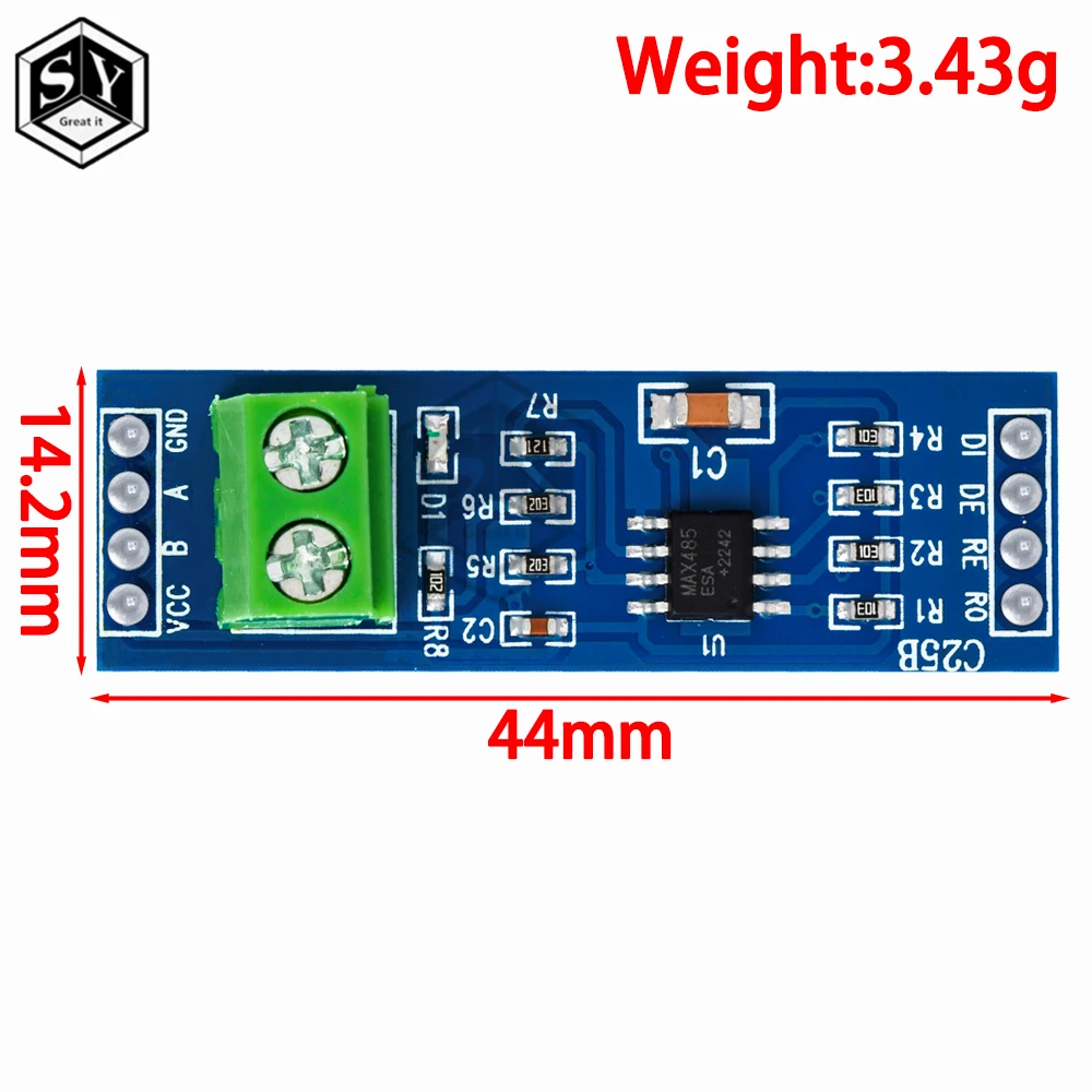 MAX485 modul, RS485 modul, TTL wiederum RS-485 modul, MCU (5 Stück) – Bild 4