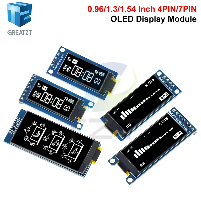 0,96 / 1,3 / 1,54 Zoll OLED-Display 64×128 LCD-Modul SH1107 SSD1312 – Bild 4