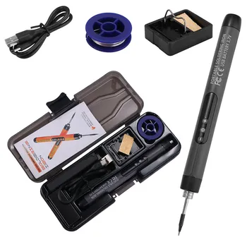 USB-Lötkolben-Set, intelligent, 300-450 °C, einstellbare Temperatur, USB-Lötkolben-Set mit Digitalanzeige