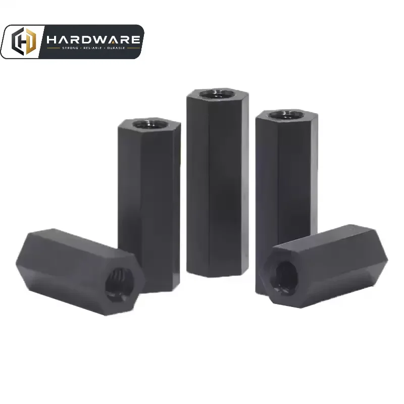 M2 M2.5 M3 M4 M5 M6 Schwarze Nylon-Sechskant-Abstandshalter-Säule – Bild 3