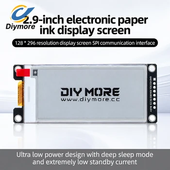 2,9 Zoll E-Paper E-Ink Display-Modul SSD1680Z 128×296 SPI Schwarz-Weiß / Schwarz-Weiß-Rot-Gelb