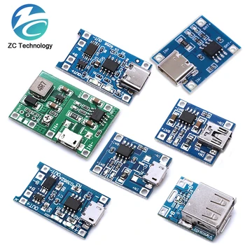 Micro USB 5V 1A 18650 TP4056 Lithium-Batterie Ladegerät Modul Lade Board Mit Schutz Dual Funktionen (5 Stück)