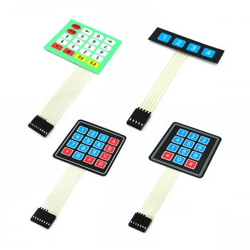 1*2 3 4 5-Tasten-Tasten-Membranschalter 3*4 4x5-Matrix-Array-Tastatur 1x6-Tastatur