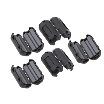 5X Noise Filter 3,5/5/7/9/13mm Ringkern Ferrit Perle Clip Choke RFI Noise Filter Clip Kabel