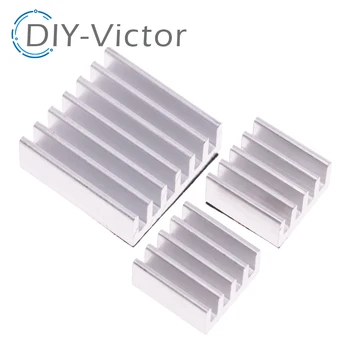 Kleber Himbeer Pi 3 Kühlkörper Kühler aus reinem Aluminium Kühlkörper Set Kit Kühler für die Kühlung (3 Stück)