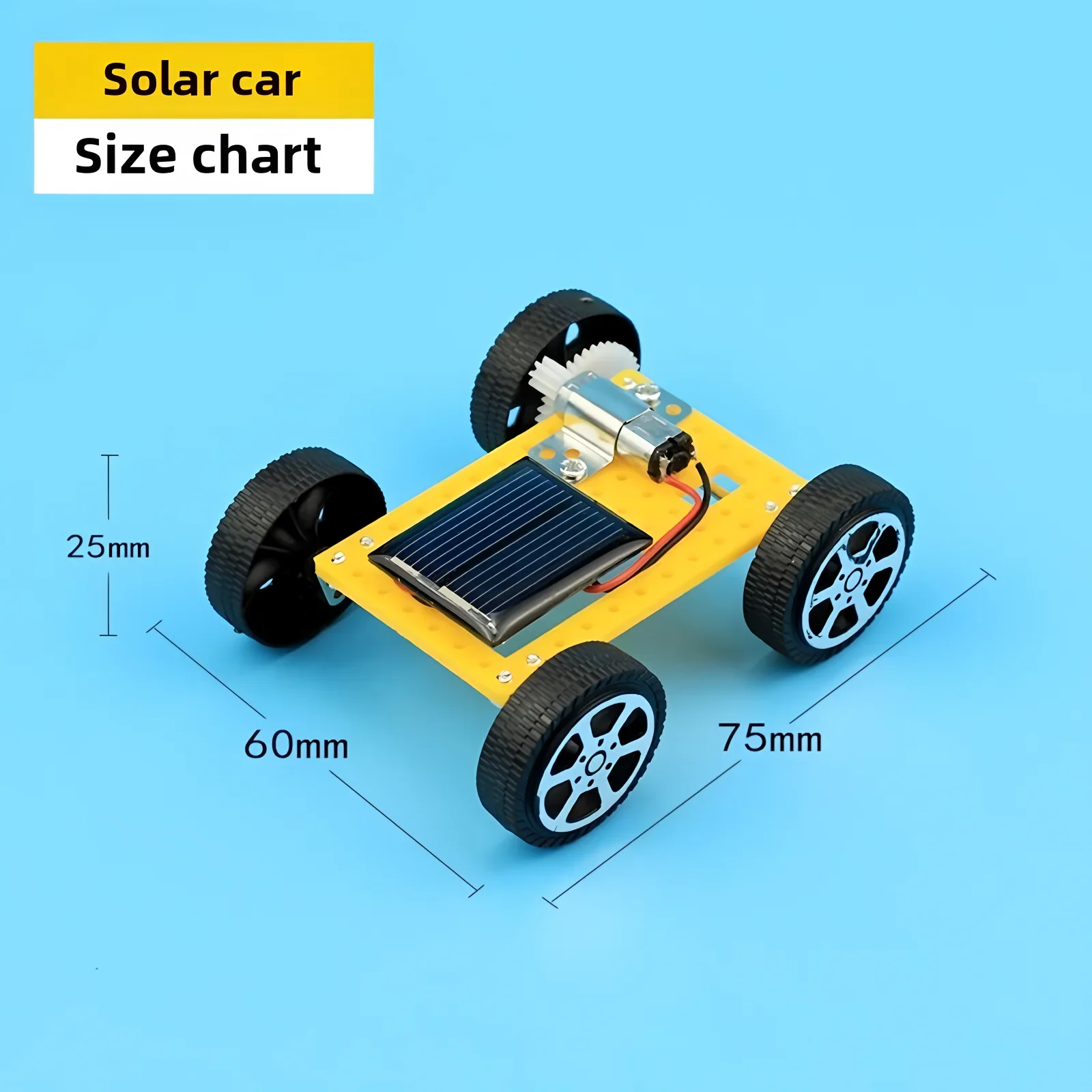 Solarbetriebenes Auto-Spielzeug für Kinder, Mini-DIY-Bausatz – Bild 5