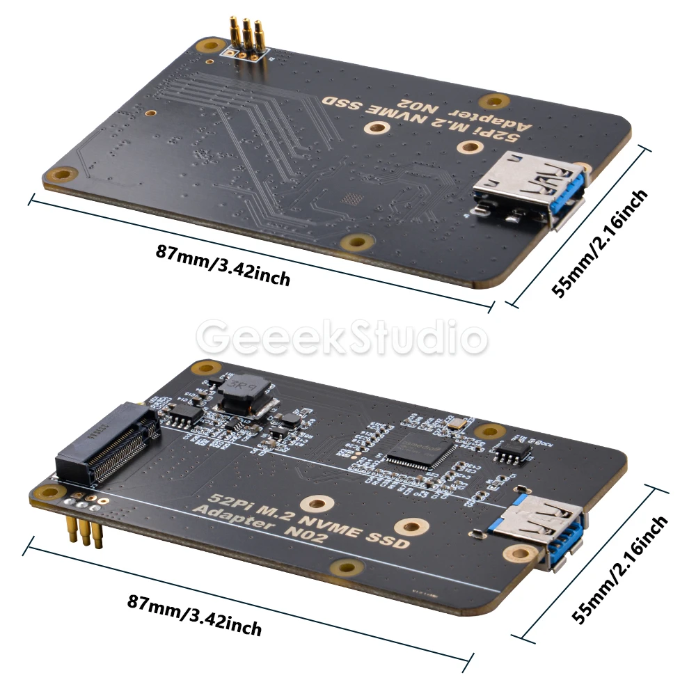 M.2 NVME SSD-Erweiterungsadapterplatine für Raspberry Pi 4 Modell B – Bild 2