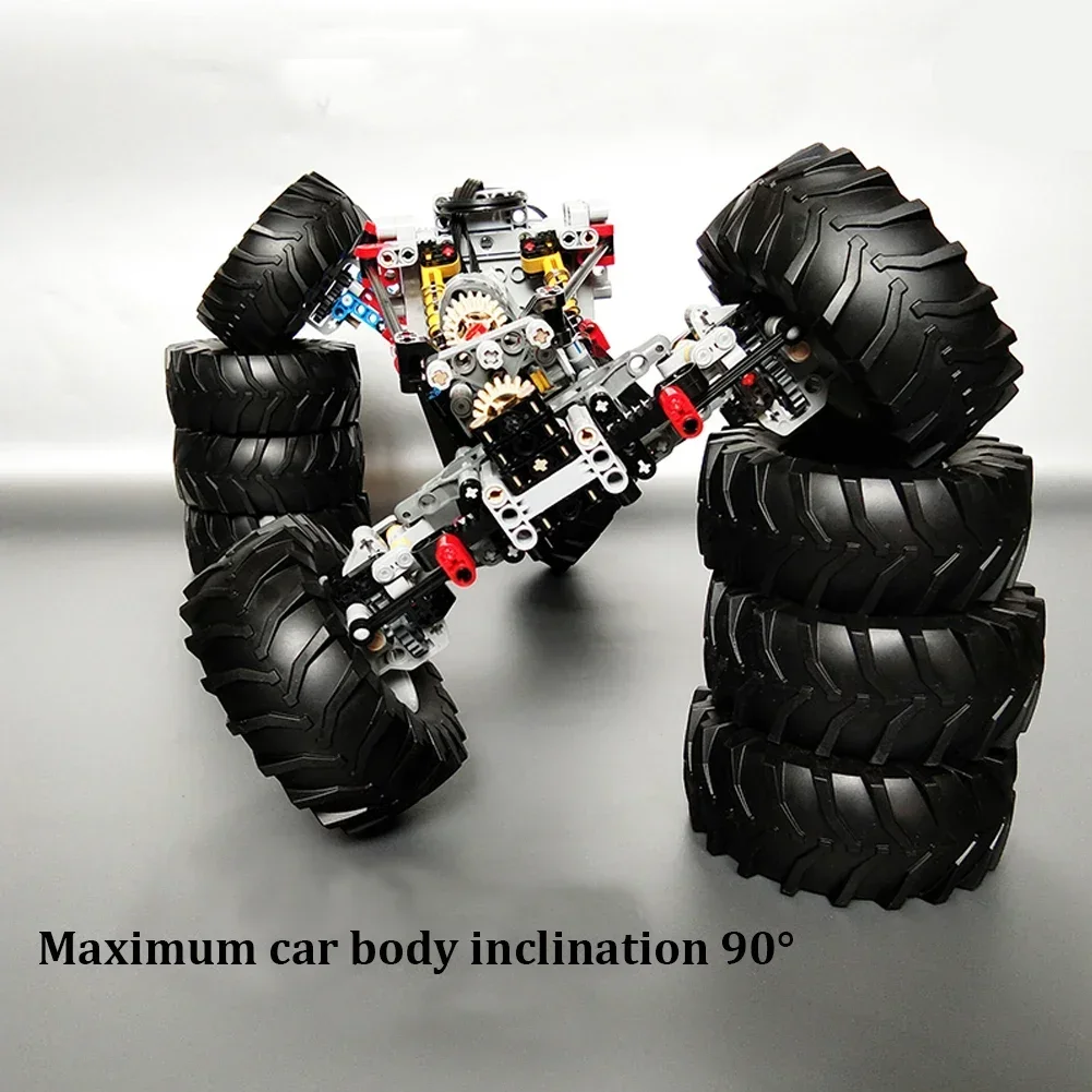 4WD RC-Car-Chassis, elektrischer Antrieb, Kletterauto, Geländewagen – Bild 2