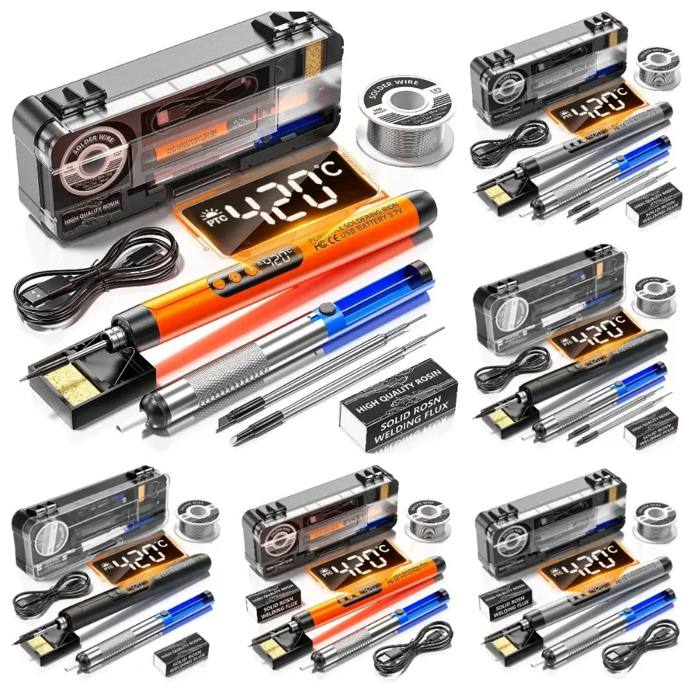 USB-Aufladbares Elektrisches Lötkolben-Set mit LCD-Display – Bild 3