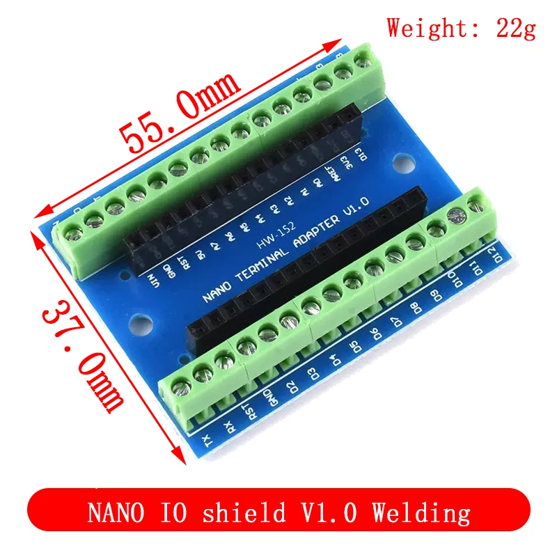 NANO V3.0 Controller Terminal Adapter Erweiterungsplatine Prototyp – Bild 3